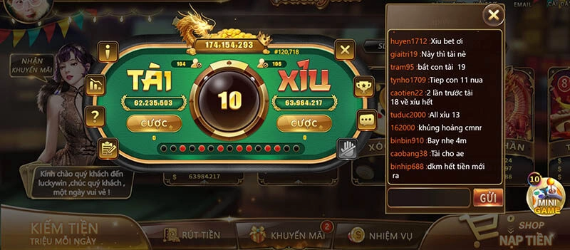 tài xỉu luckywin